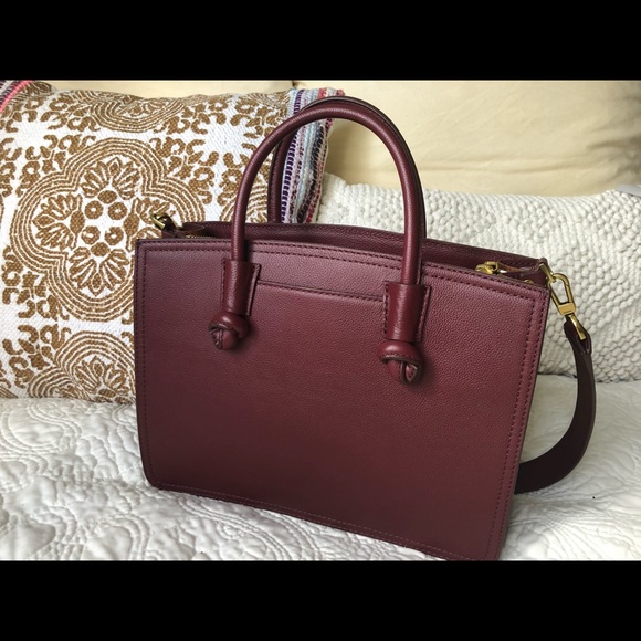 Fossil Maroon Satchel - Picture 2 of 5